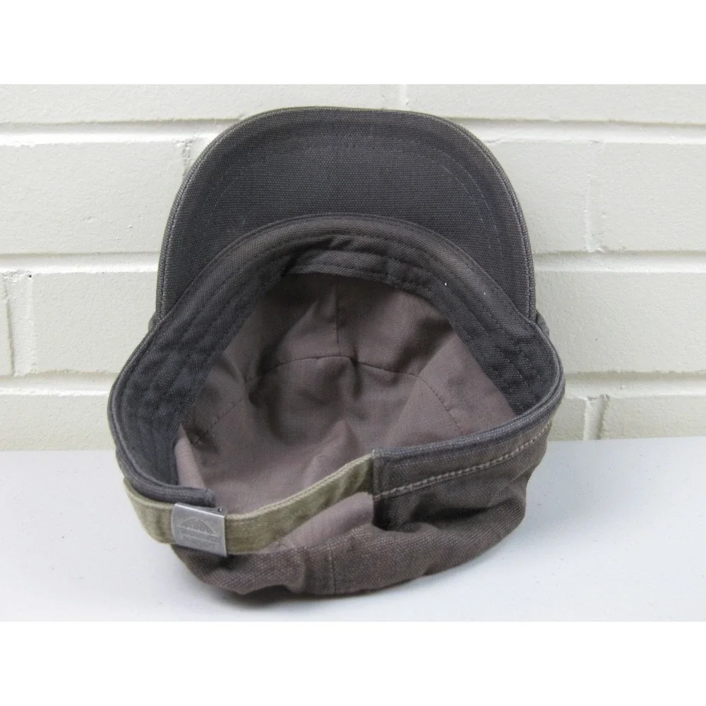 Harley Davidson Canvas Cadet Cap Short Bill Baseball Hat Adjustable Strapback